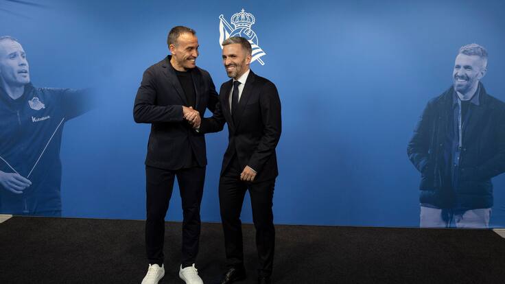 Sergio Francisco y Erik Bretos en la rueda de prensa de presentación