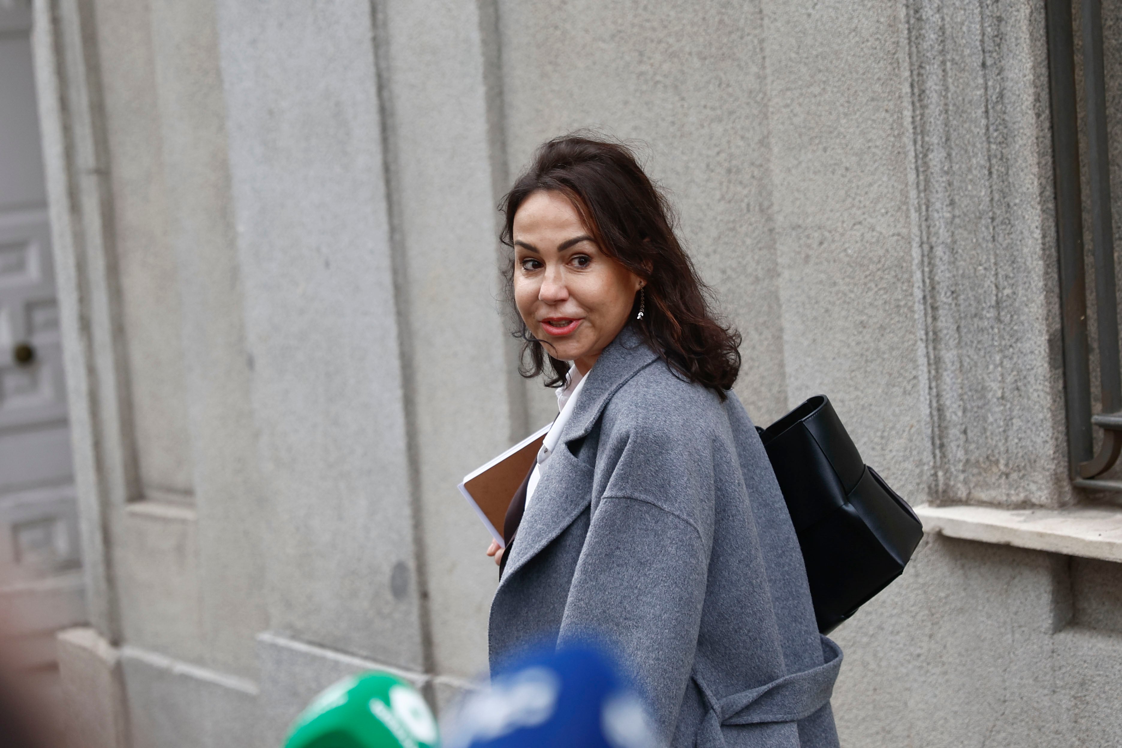 La expresidenta de Adif Isabel Pardo de Vera, a su llegada al Tribunal Supremo.